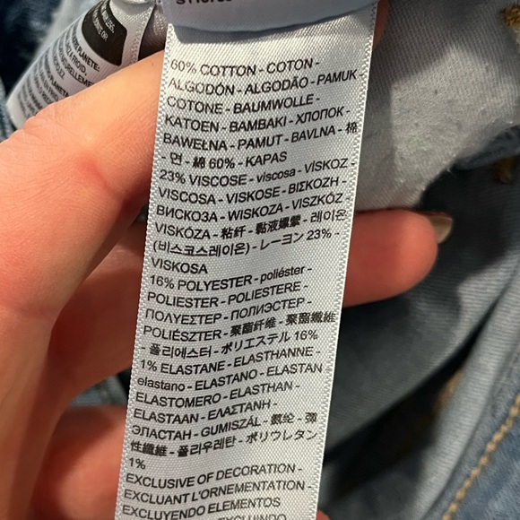 Levi's 311 Shaping Skinny Capri Jeans Mid Rise Denim Medium Wash Blue Size 27 - Picture 9 of 12